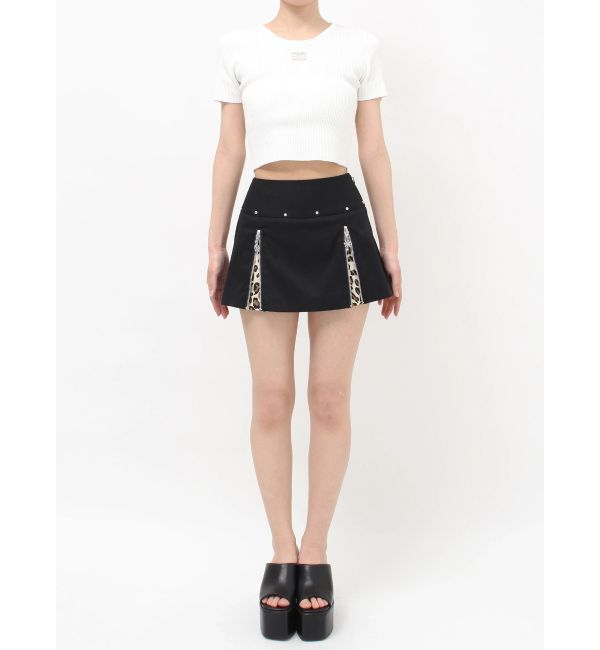 GYDA「sacred edge cross ZIPスカートライクショートパンツ」|スカート|
