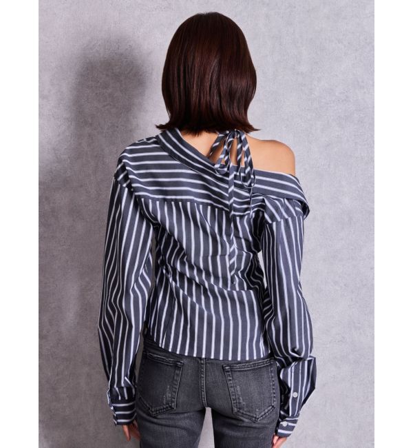 GYDA「asymmetry chokerシャツ」|シャツ・ブラウス|