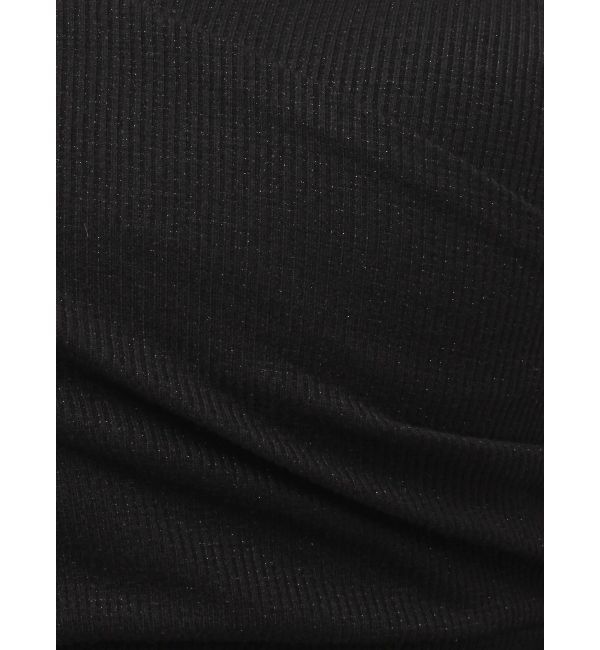 GYDA「ラメテレコカシュクールデザインオフショルトップス」|Tシャツ・カットソー|