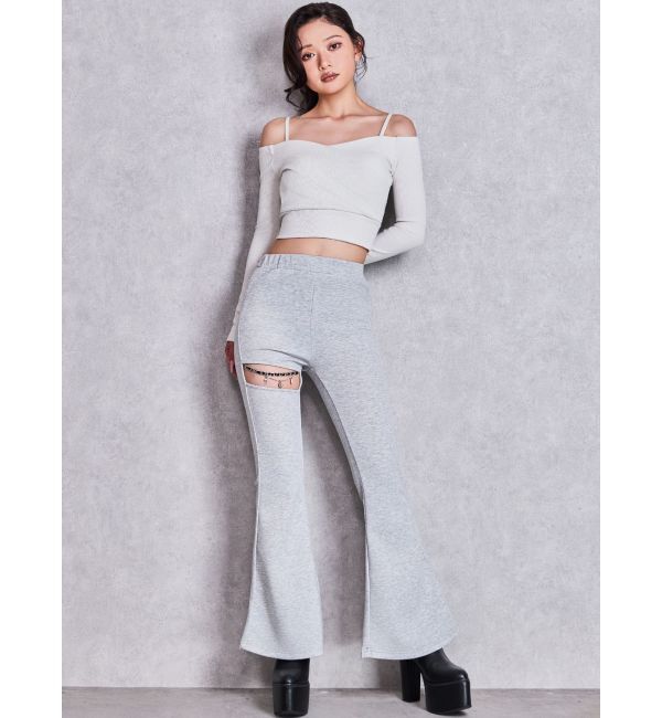 GYDA「カシュクールデザインオフショルトップス」|Tシャツ・カットソー|
