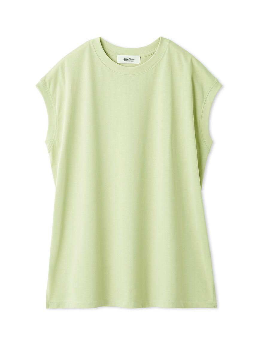 Mila Owen「【接触冷感】ハイラインフレンチスリーブカットＴＯＰＳ」|Tシャツ・カットソー|GRN