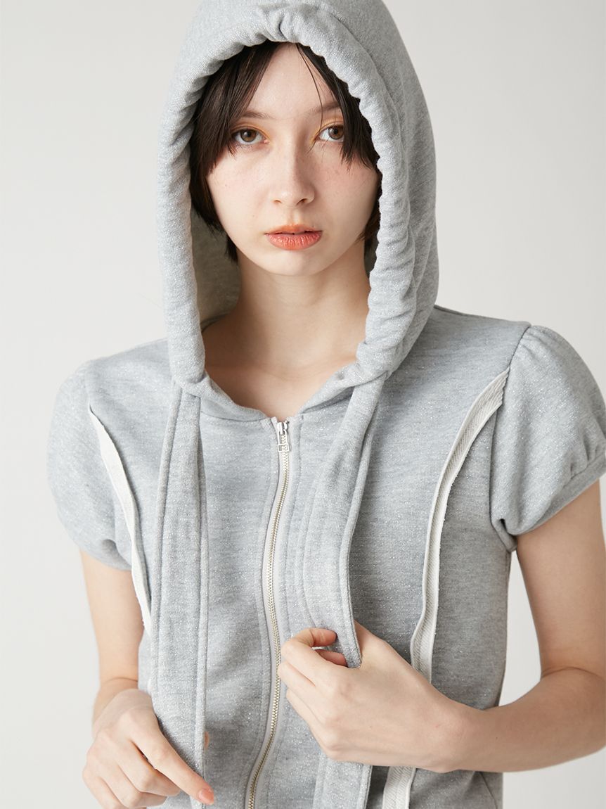 FURFUR「【WEB・一部店舗限定カラー】ハーフスリーブボウタイフーディ」|パーカー|