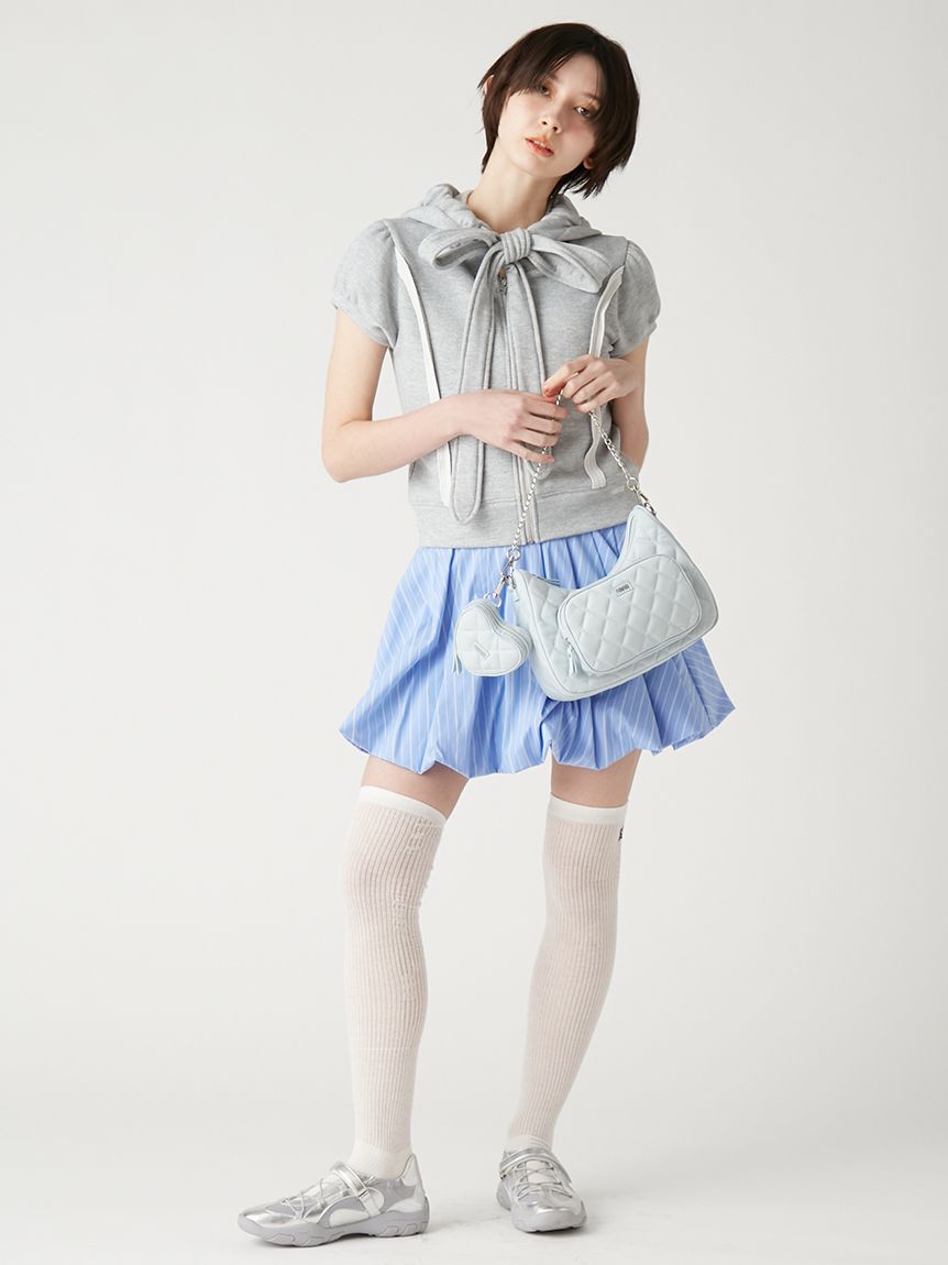 FURFUR「【WEB・一部店舗限定カラー】ハーフスリーブボウタイフーディ」|パーカー|