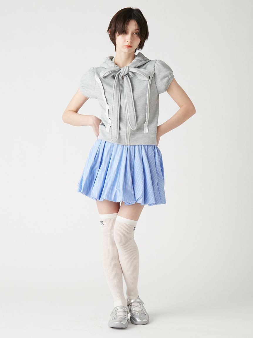 FURFUR「【WEB・一部店舗限定カラー】ハーフスリーブボウタイフーディ」|パーカー|