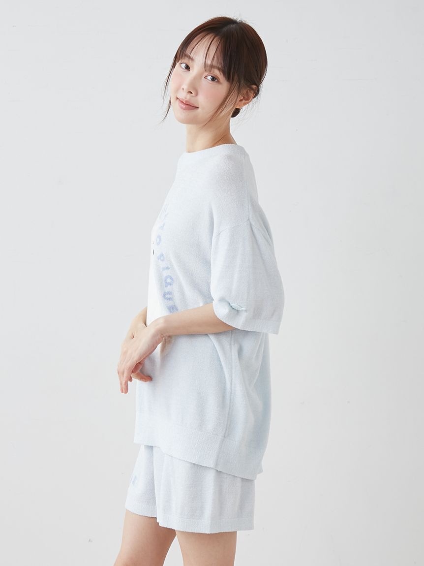 gelato pique「【ONLINE限定】【接触冷感】スムーズィーliteシーアニマルジャガードプルオーバー&ショートパンツセット」|ルームウェア|