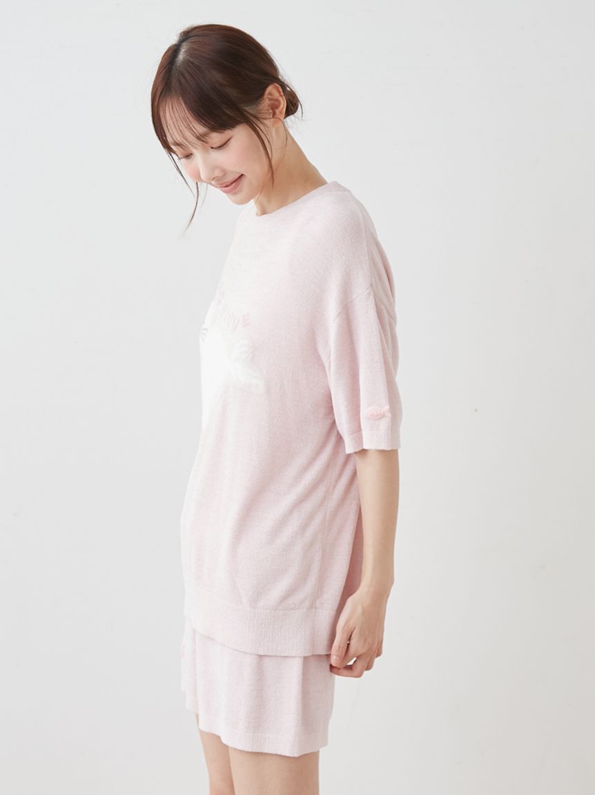gelato pique「【ONLINE限定】【接触冷感】スムーズィーliteシーアニマルジャガードプルオーバー&ショートパンツセット」|ルームウェア|