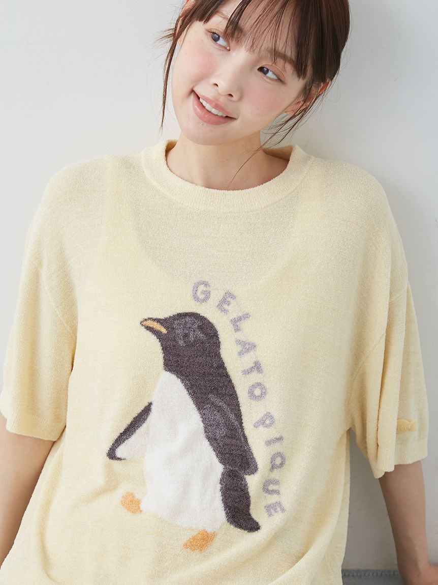 gelato pique「【ONLINE限定】【接触冷感】スムーズィーliteシーアニマルジャガードプルオーバー&ショートパンツセット」|ルームウェア|