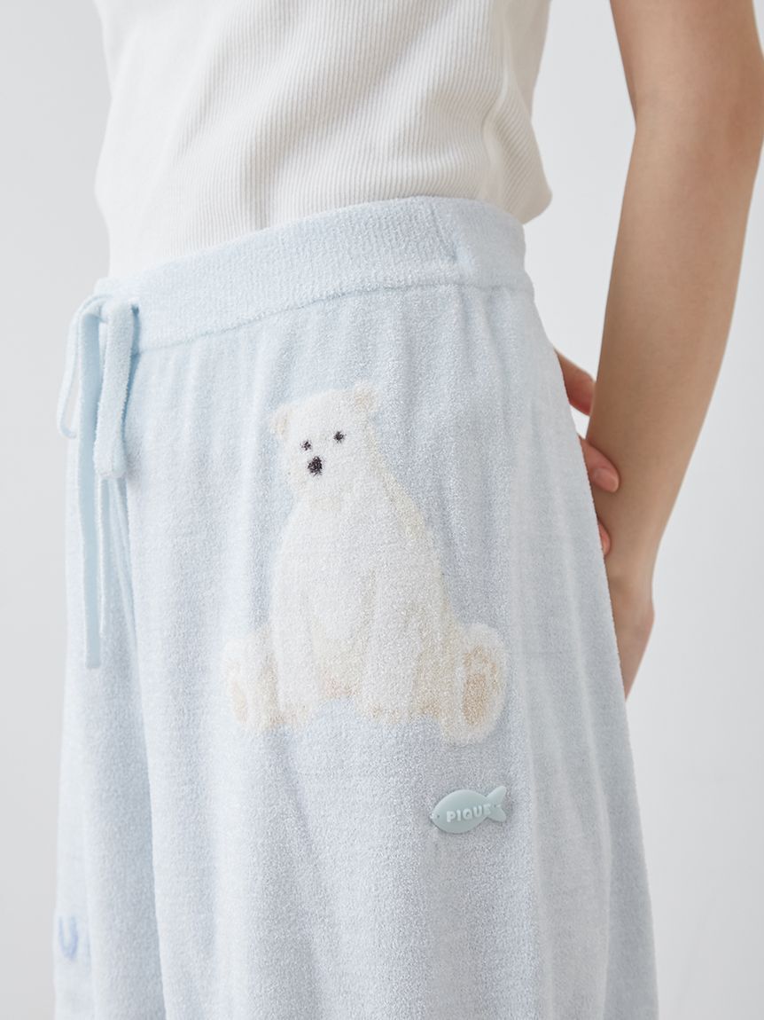 gelato pique「【ONLINE限定】【接触冷感】スムーズィーliteシーアニマルジャガードプルオーバー&ショートパンツセット」|ルームウェア|