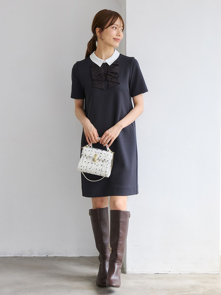 CELFORD「リボンモチーフミニワンピース」|ワンピース|