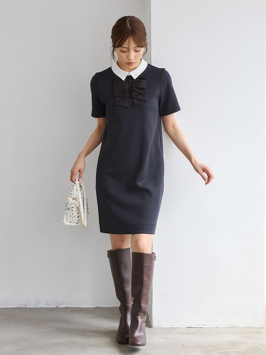 CELFORD「リボンモチーフミニワンピース」|ワンピース|