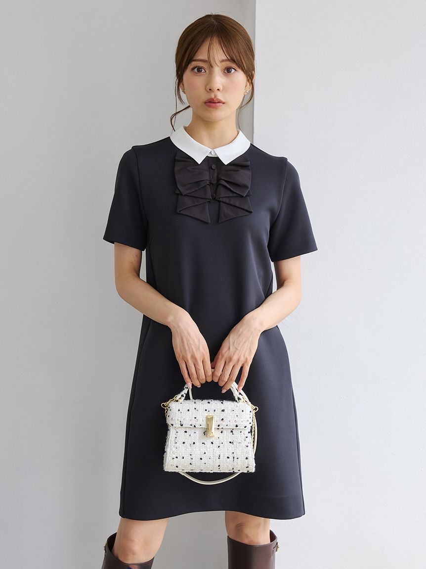 CELFORD「リボンモチーフミニワンピース」|ワンピース|