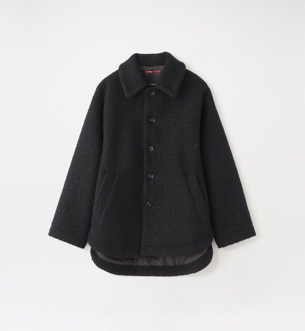  「【UNISEX】ブラッシュドループボアブルゾン」|ブルゾン・スタジャン|ブラック