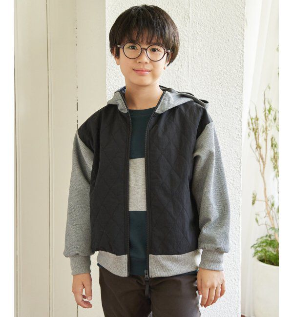 ikka kids「キルト中綿カットコンビパーカー（110~160cm）」|その他|