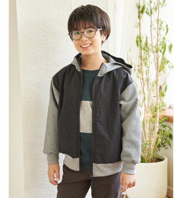 ikka kids「キルト中綿カットコンビパーカー（110~160cm）」|その他|