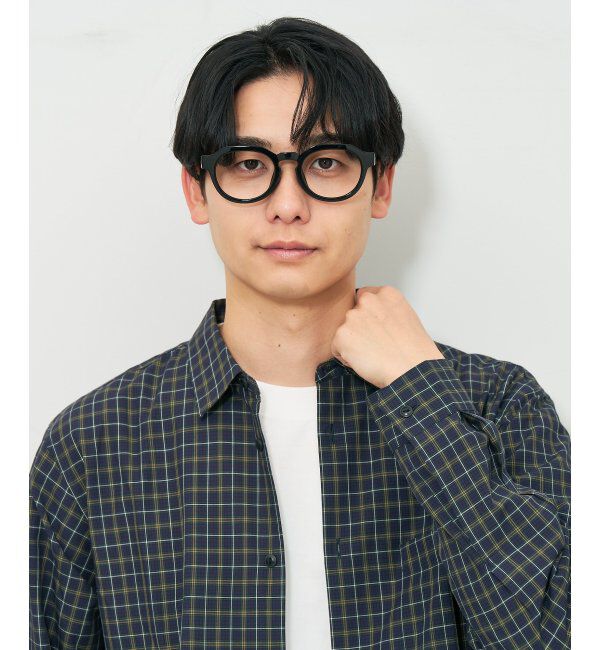  「ボストン型 メガネ | 軽量｜太縁｜黒縁｜大きめサイズ｜伊達メガネ｜ユニセックス レンズ交換券付」|メガネ|