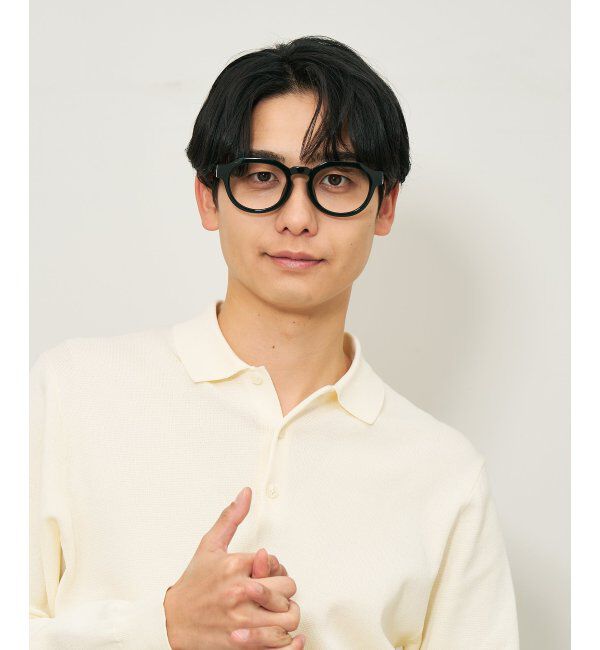  「ボストン型 メガネ | 軽量｜太縁｜黒縁｜大きめサイズ｜伊達メガネ｜ユニセックス レンズ交換券付」|メガネ|
