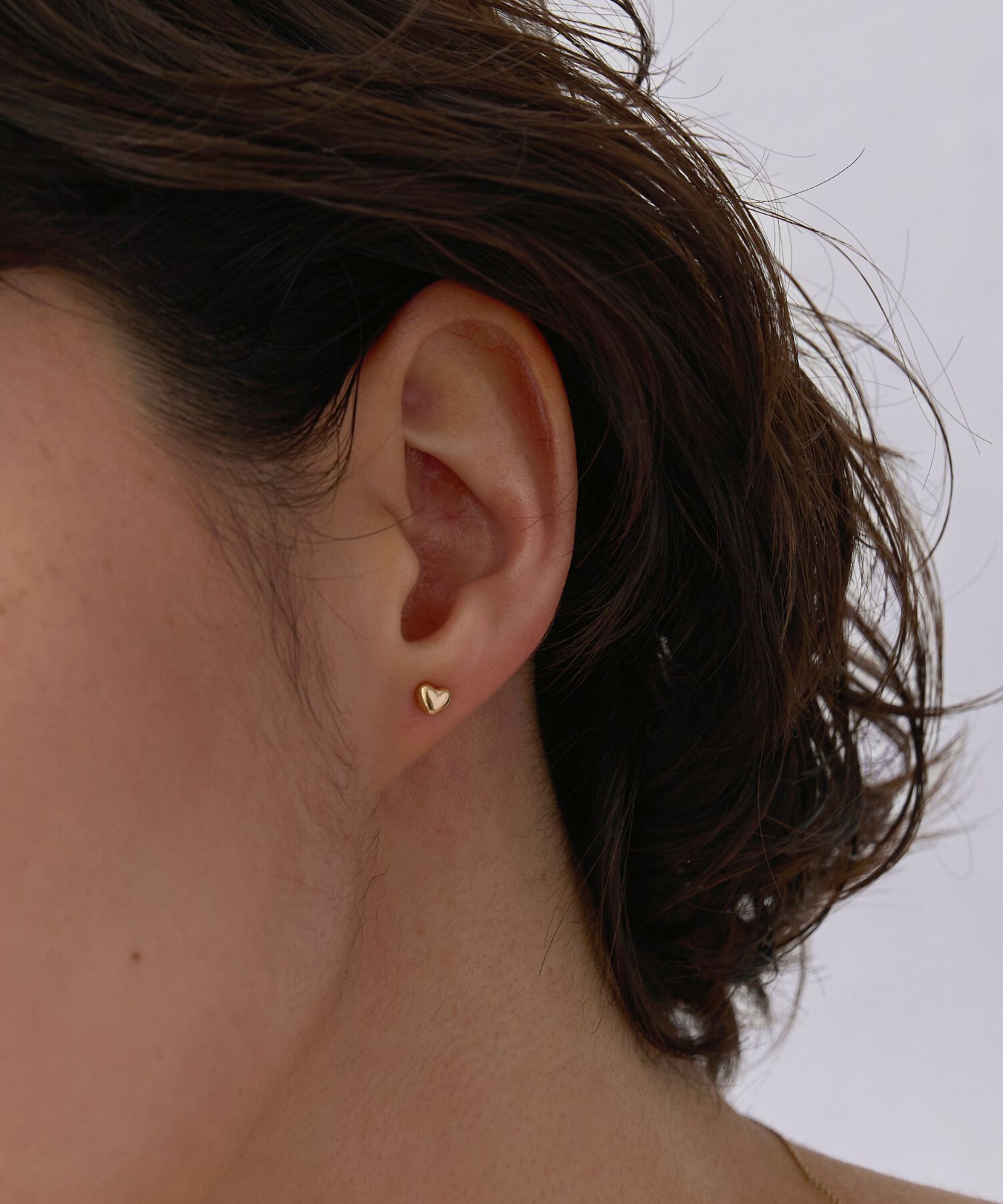 JUPITER「【K10】ハートモチーフピアス　ゴールド」|ピアス|
