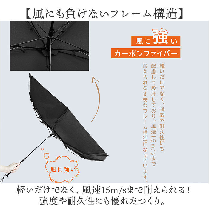 BACKYARD FAMILY「KIZAWA 超軽量カーボン傘 通販 折りたたみ傘 折り畳み傘 最軽量 カーボン傘 傘 かさ 雨傘」|傘|