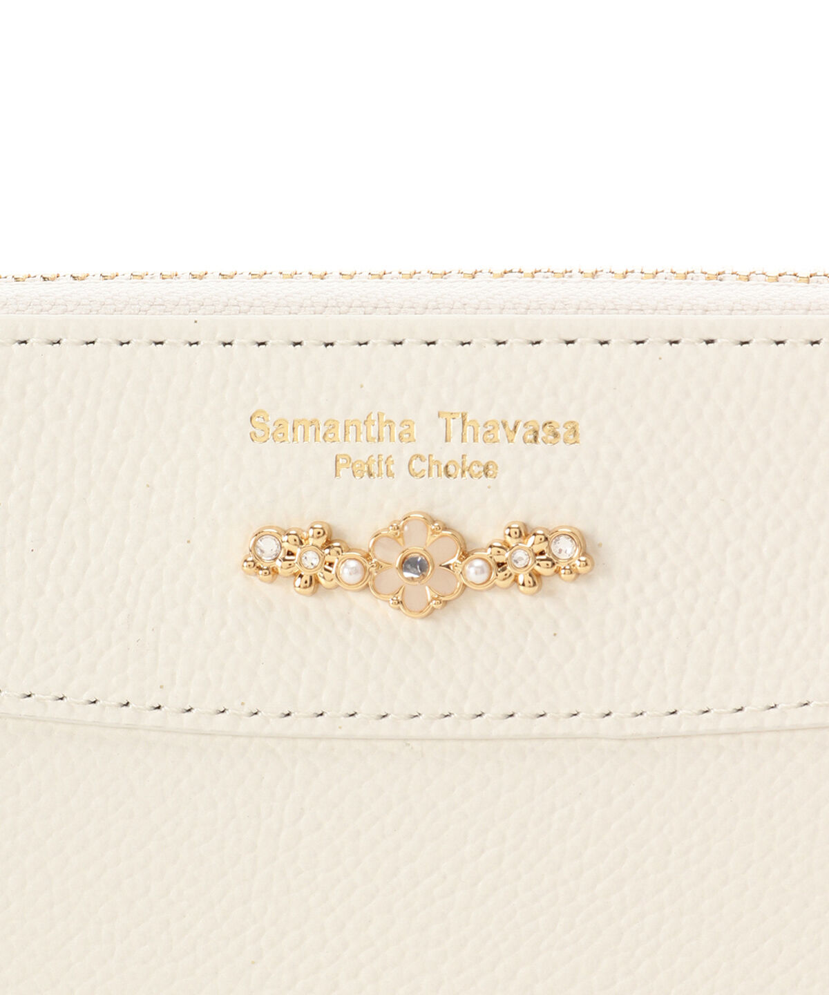 Samantha Thavasa Petit Choice「フラワーアーチ ラウンドジップ長財布」|財布|