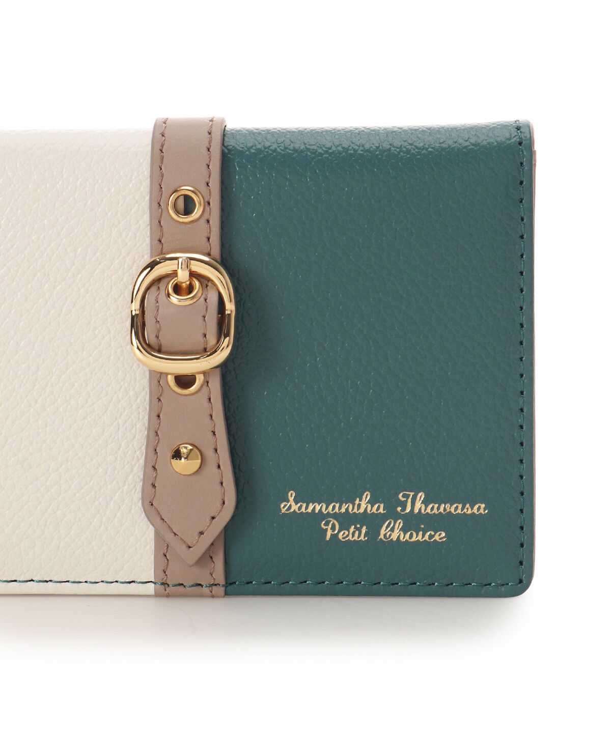 Samantha Thavasa Petit Choice「バイカラーフロントベルト　パスケース」|定期入れ|