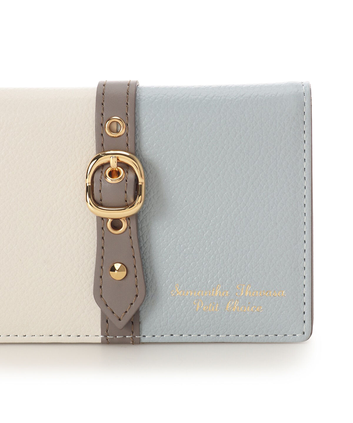Samantha Thavasa Petit Choice「バイカラーフロントベルト　パスケース」|定期入れ|