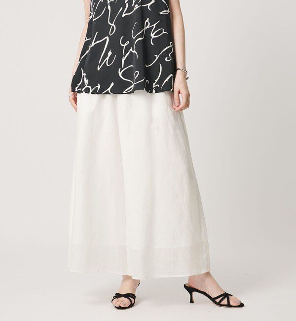 UNITED ARROWS「ギャザー フレアパンツ  ‐ウォッシャブル‐」|その他|