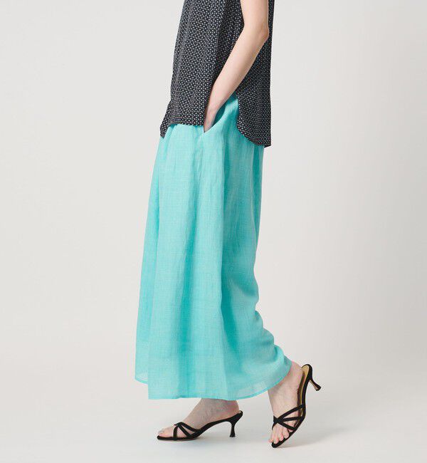 UNITED ARROWS「ギャザー フレアパンツ  ‐ウォッシャブル‐」|その他|TURQUOISE