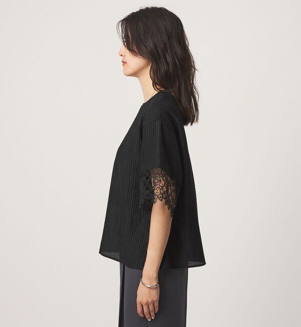UNITED ARROWS green label relaxing「シアー チェック ブラウス」|シャツ・ブラウス|