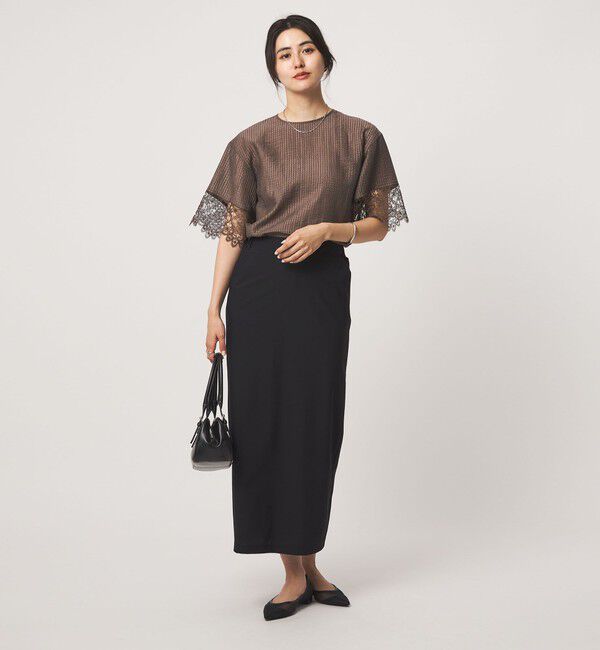 UNITED ARROWS green label relaxing「シアー チェック ブラウス」|シャツ・ブラウス|