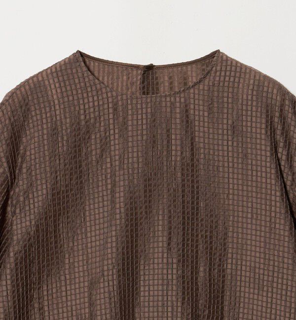 UNITED ARROWS green label relaxing「シアー チェック ブラウス」|シャツ・ブラウス|