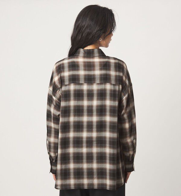 UNITED ARROWS green label relaxing「［size SHORTあり］シアー チェック シャツ」|シャツ・ブラウス|