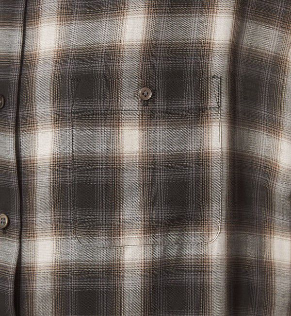 UNITED ARROWS green label relaxing「［size SHORTあり］シアー チェック シャツ」|シャツ・ブラウス|