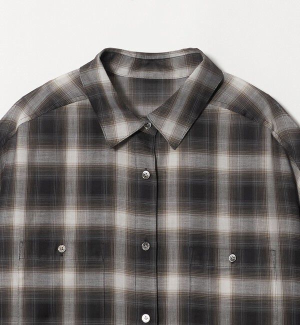 UNITED ARROWS green label relaxing「［size SHORTあり］シアー チェック シャツ」|シャツ・ブラウス|