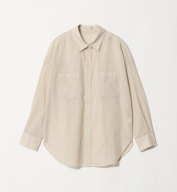 UNITED ARROWS green label relaxing「［size SHORTあり］シアー チェック シャツ」|シャツ・ブラウス|