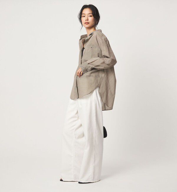 UNITED ARROWS green label relaxing「［size SHORTあり］シアー チェック シャツ」|シャツ・ブラウス|