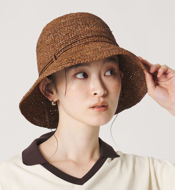 BEAUTY&YOUTH UNITED ARROWS「ラフィア リボン ハット」|ハット|DK.BROWN