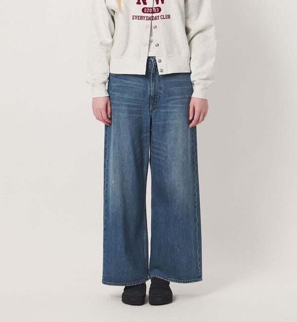 NICE WEATHER「＜NICE WEATHER＞5P ワイドデニムパンツ」|デニム|