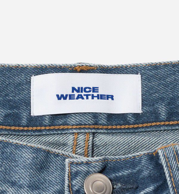 NICE WEATHER「＜NICE WEATHER＞5P ワイドデニムパンツ」|デニム|