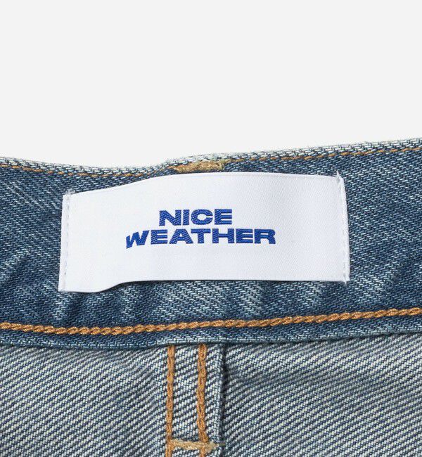 NICE WEATHER「＜NICE WEATHER＞ウィメンズ クリースデニムパンツ」|デニム|