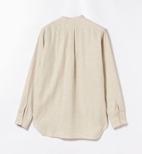 BEAMS PLUS「Band Collar Pullover Cotton Linen Herringbone」|シャツ・ブラウス|