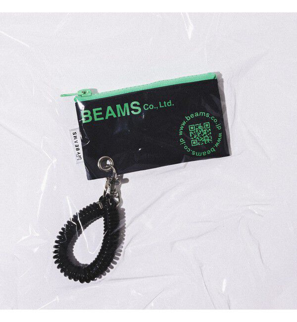 bPr BEAMS「bPr BEAMS / ターポリン ロゴ ポーチ XS」|ポーチ|NAVY