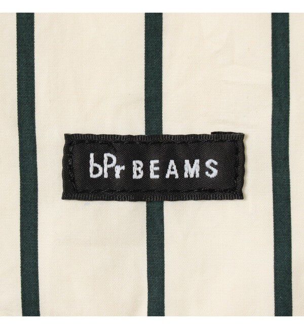 bPr BEAMS「2WAY ストライプ ショッパーバッグ S」|ポーチ|