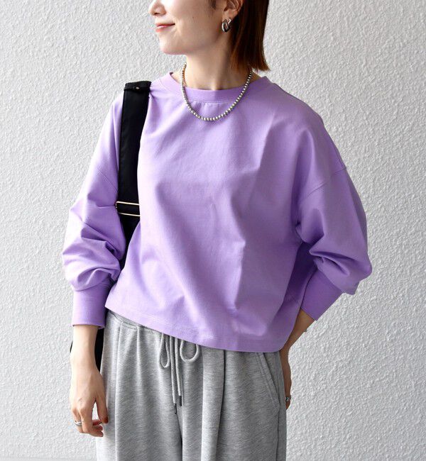 SHIPS any「《一部追加予約》SHIPS any:〈洗濯機可能〉インレイ ロングスリーブ コンパクト プルオーバー」|Tシャツ・カットソー|