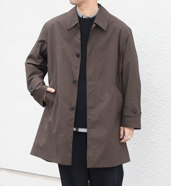 SHIPS any「〈撥水加工〉タスラン SOLOTEX(R) ステンカラー コート 26AW◆」|ステンカラーコート|ブラウン