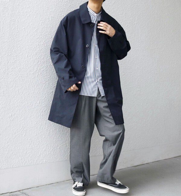SHIPS any「〈撥水加工〉タスラン SOLOTEX(R) ステンカラー コート 26AW◆」|ステンカラーコート|