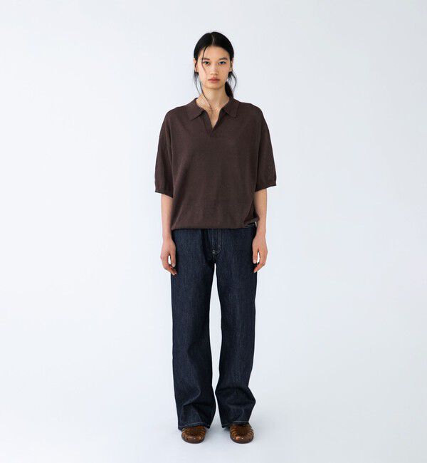 SHIPS「【City Ambient Products別注】crepuscule: WASHI SKIPPER ニットポロ」|ポロシャツ|