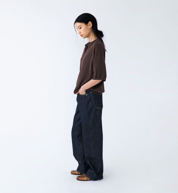 SHIPS「【City Ambient Products別注】crepuscule: WASHI SKIPPER ニットポロ」|ポロシャツ|