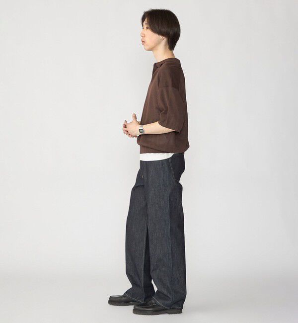 SHIPS「【City Ambient Products別注】crepuscule: WASHI SKIPPER ニットポロ」|ポロシャツ|