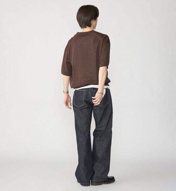 SHIPS「【City Ambient Products別注】crepuscule: WASHI SKIPPER ニットポロ」|ポロシャツ|