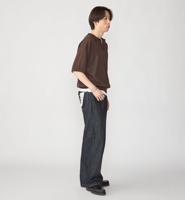SHIPS「【City Ambient Products別注】crepuscule: WASHI SKIPPER ニットポロ」|ポロシャツ|
